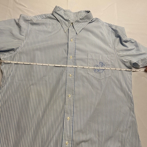 Lauren Ralph Lauren Mens S/M Button Down Shirt Striped Embroider Logo Rare - Picture 12 of 13